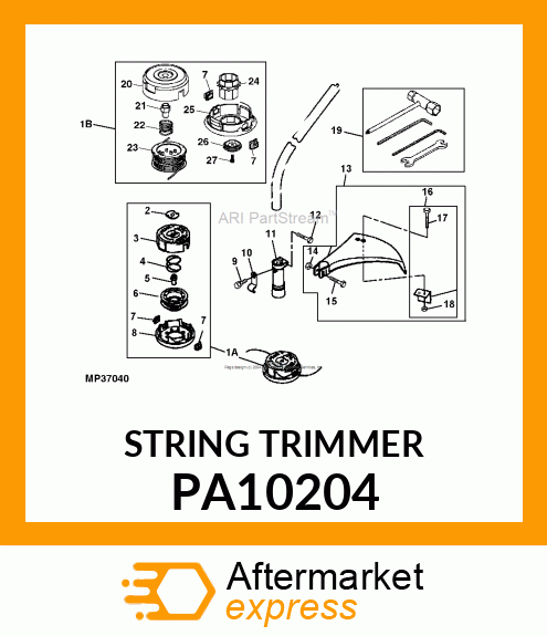 STRING HEAD, NB4 M8RH, .080" PA10204