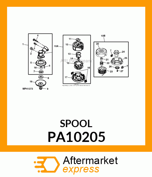 STRINGTRIMMER HEAD,NB4 M8LH,.095" PA10205