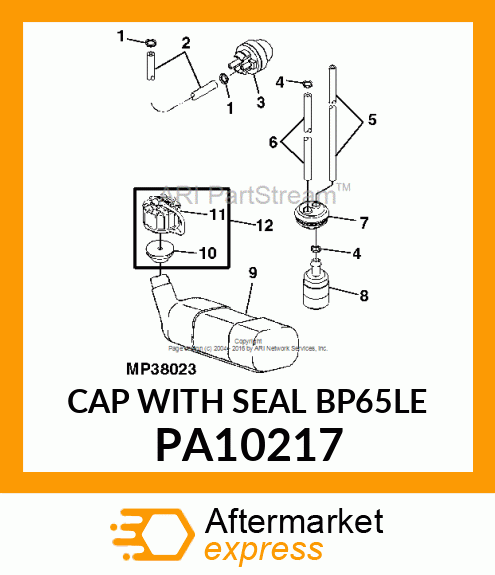 CAP WITH SEAL BP65LE PA10217