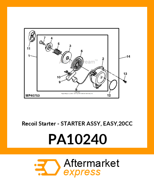 Recoil Starter PA10240