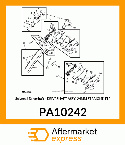 Universal Driveshaft PA10242