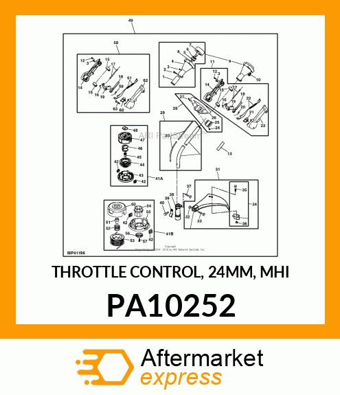 THROTTLE CONTROL, 24MM, MHI PA10252