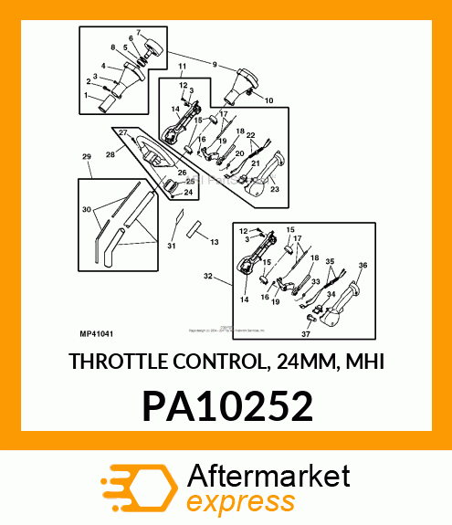 THROTTLE CONTROL, 24MM, MHI PA10252