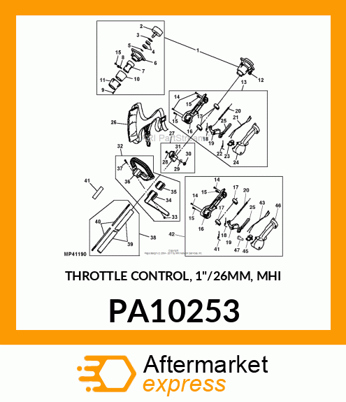 THROTTLE CONTROL, 1"/26MM, MHI PA10253