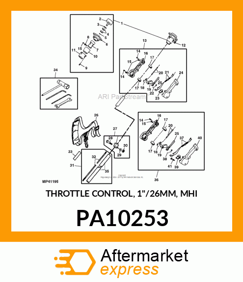 THROTTLE CONTROL, 1"/26MM, MHI PA10253