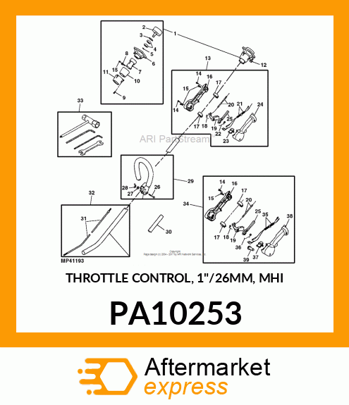 THROTTLE CONTROL, 1"/26MM, MHI PA10253