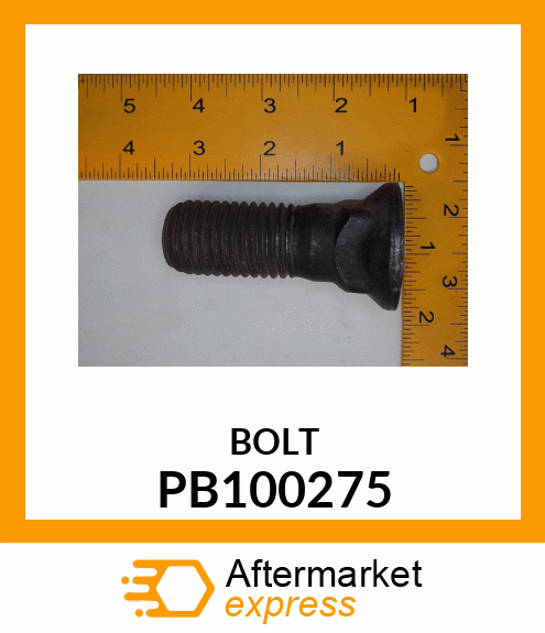 PLOW BOLT W/NUT PB100275