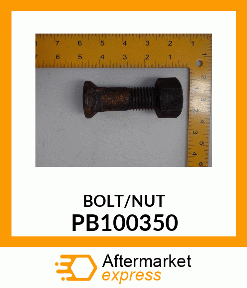 PLOW BOLT W/NUT PB100350