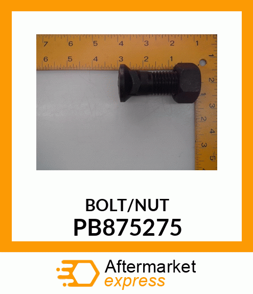 PLOW BOLT W/NUT PB875275