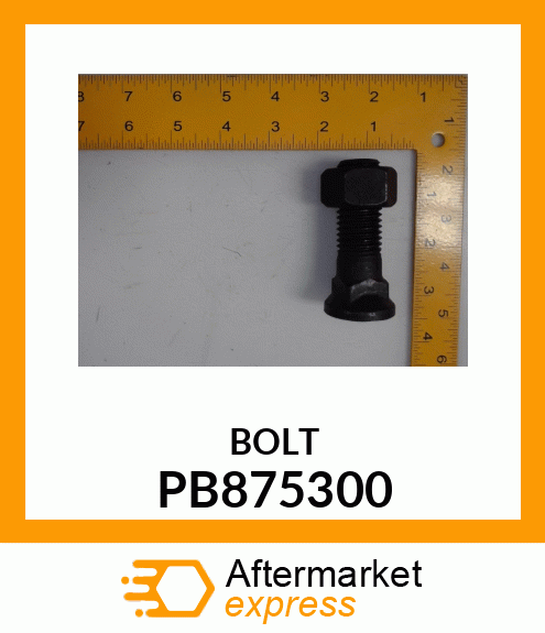 PLOW BOLT W/NUT PB875300