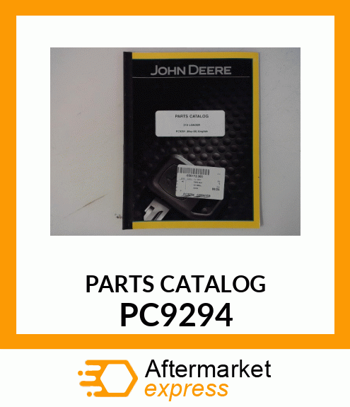 Paper Parts Catalog - PARTSCAT,210 LOADER PC9294