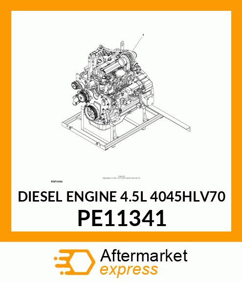 DIESEL ENGINE 4.5L 4045HLV70 PE11341