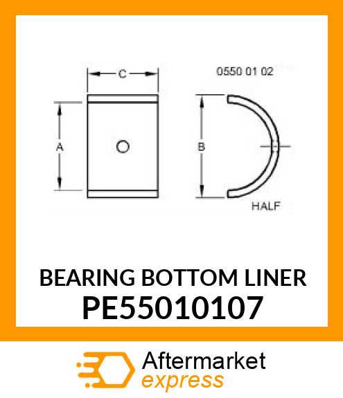 BEARING BOTTOM LINER PE55010107