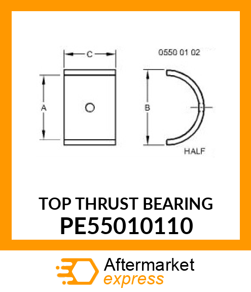 TOP THRUST BEARING PE55010110