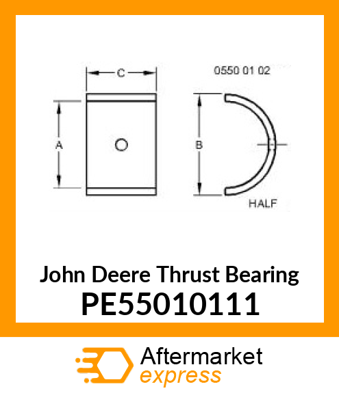 BOTT. THRUST BEARING PE55010111