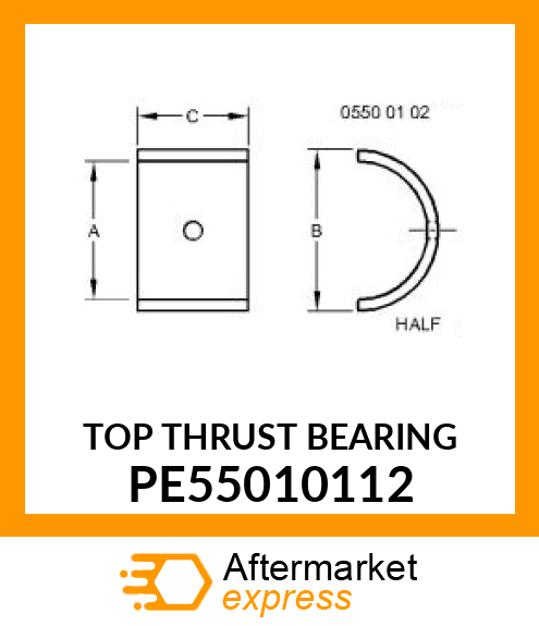 TOP THRUST BEARING PE55010112