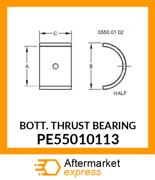 BOTT. THRUST BEARING PE55010113