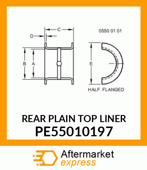 REAR PLAIN TOP LINER PE55010197