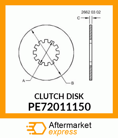 CLUTCH DISK PE72011150