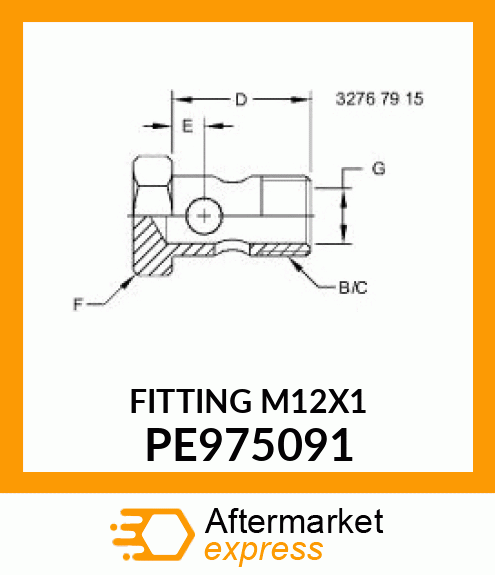 FITTING M12X1 PE975091