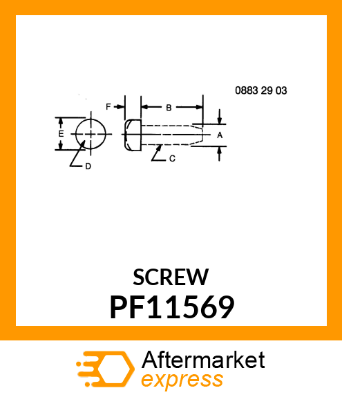 SCREW, SCREW, SELF TAPPING PF11569