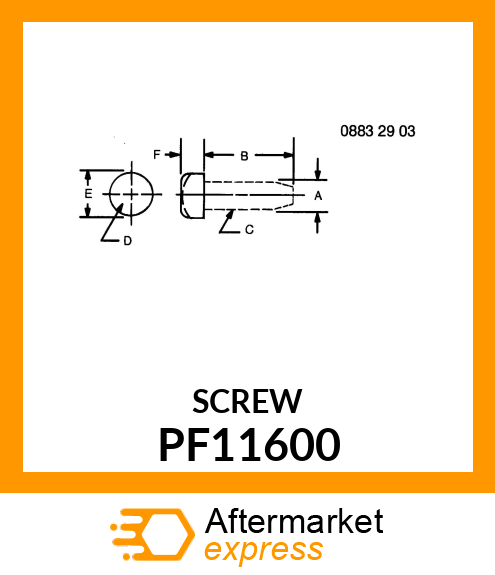 SCREW, SELF TAPPING PF11600