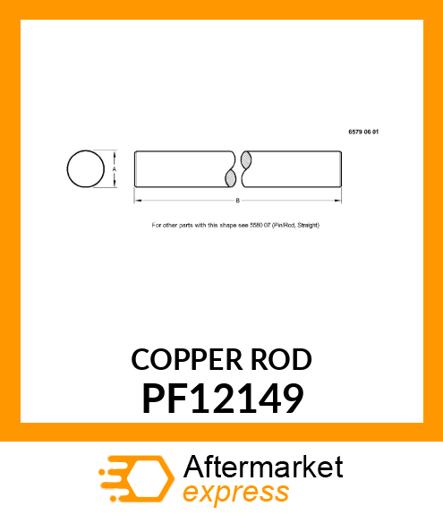 ROD, UNTHREADED GROUNDING PF12149