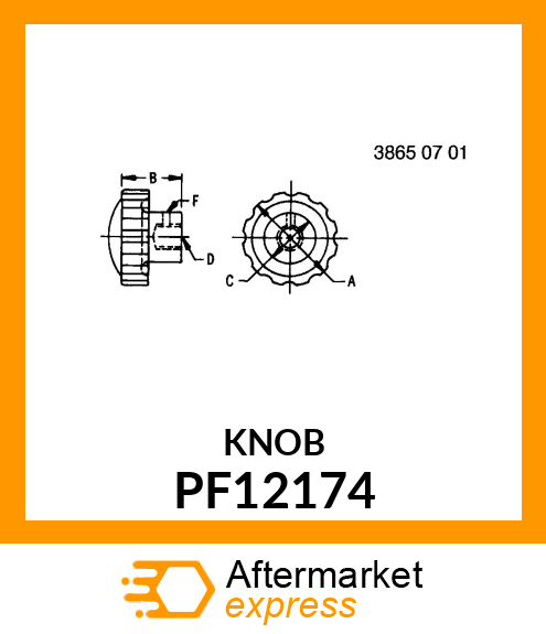 KNOB, STEERING WHEEL RELEASE (ATU) PF12174