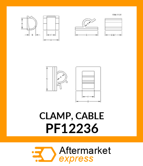 CLAMP, CABLE PF12236