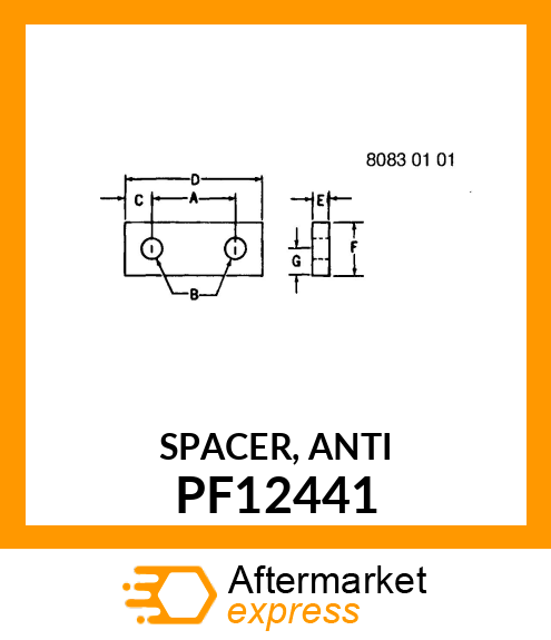 SPACER, ANTI PF12441