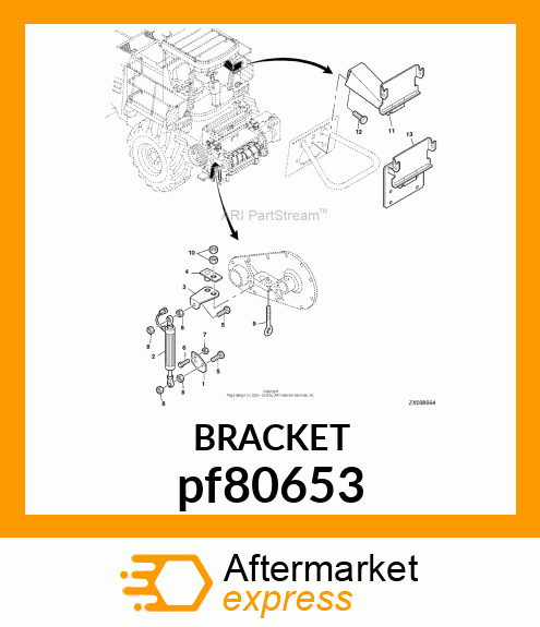 ASSEMBLY BRACKET, RTK BASE STATION pf80653