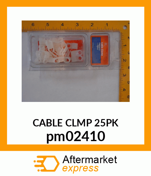 1/4" NATURAL NYLON CLAMPS,25PCS. pm02410