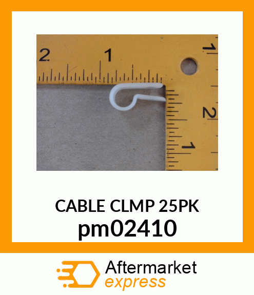 1/4" NATURAL NYLON CLAMPS,25PCS. pm02410