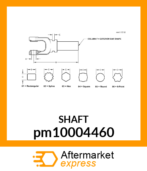 SHAFT pm10004460