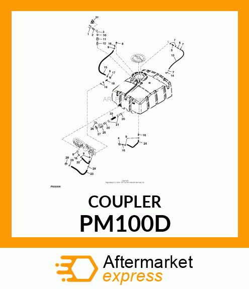 COUPLING, FEMALE POLY CAM 1 PM100D