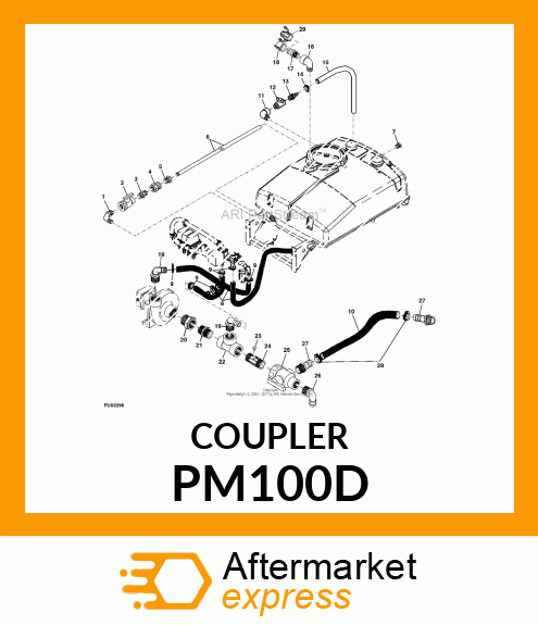 COUPLING, FEMALE POLY CAM 1 PM100D