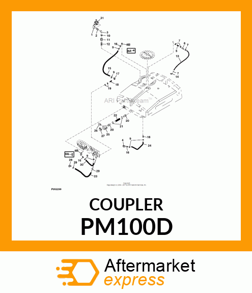 COUPLING, FEMALE POLY CAM 1 PM100D