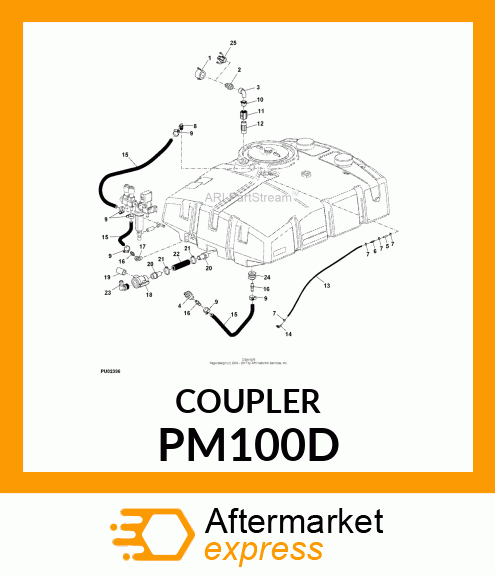 COUPLING, FEMALE POLY CAM 1 PM100D