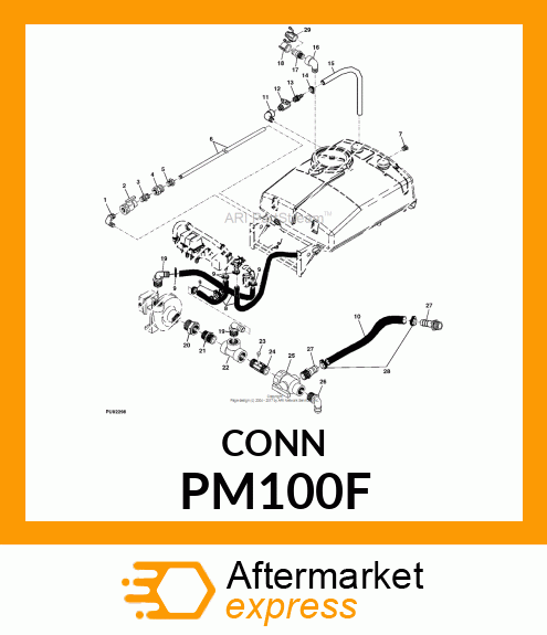 ADAPTER, MALE POLY CAM 1IN PM100F