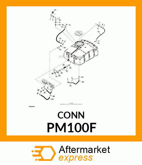 ADAPTER, MALE POLY CAM 1IN PM100F