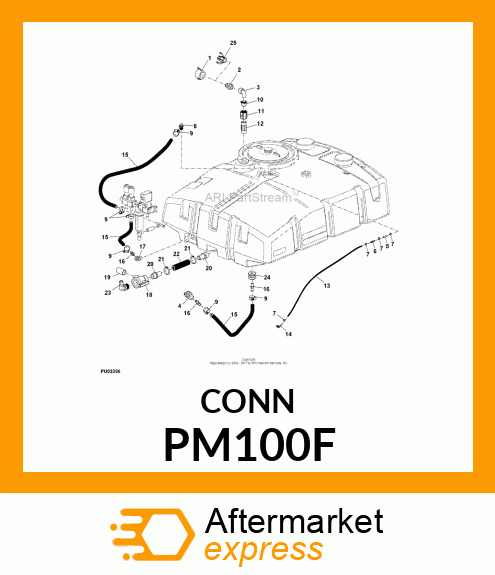 ADAPTER, MALE POLY CAM 1IN PM100F