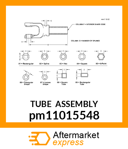 TUBE ASSEMBLY pm11015548