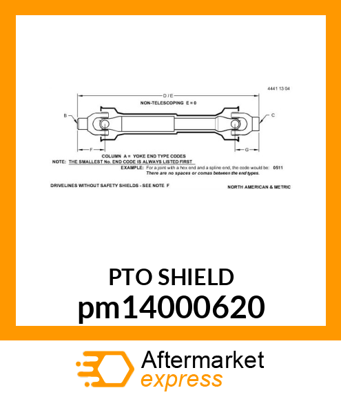 DRIVE LINE pm14000620