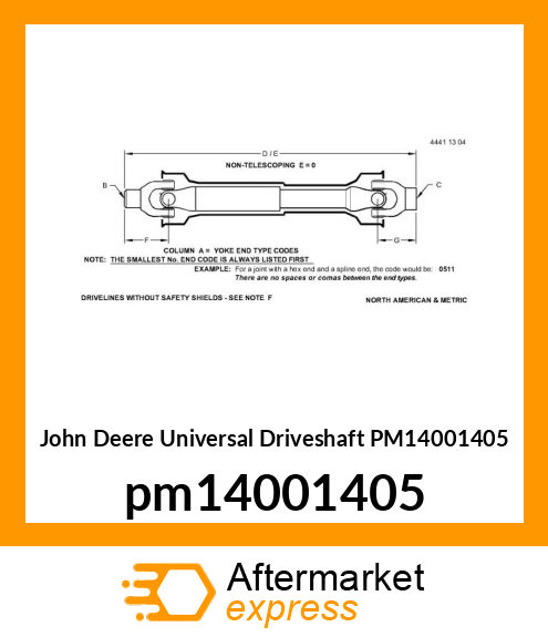 DRIVE LINE pm14001405