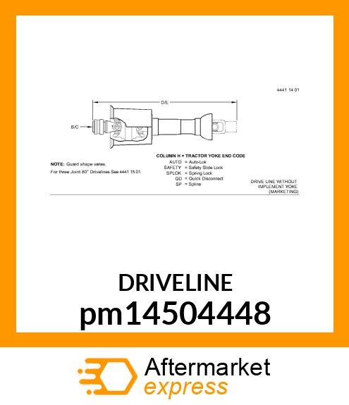 DRIVELINE pm14504448