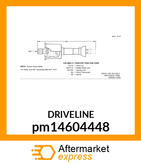 DRIVELINE pm14604448