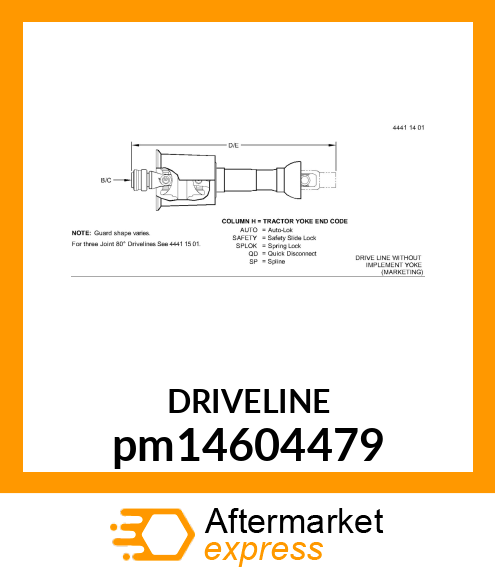 DRIVELINE pm14604479