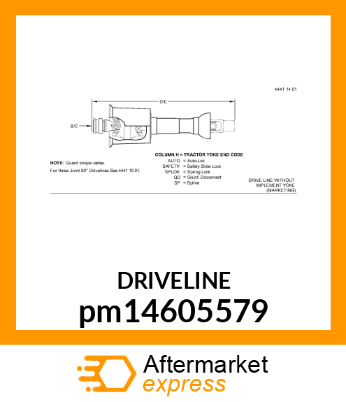 DRIVELINE pm14605579