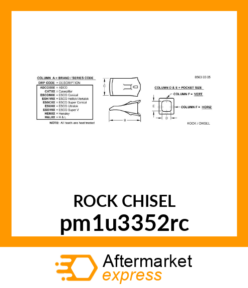 ROCK CHISEL pm1u3352rc