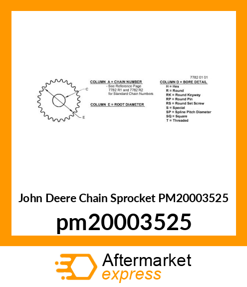 SPROCKET, 35 CHAIN (U.S. amp; CANADA) pm20003525